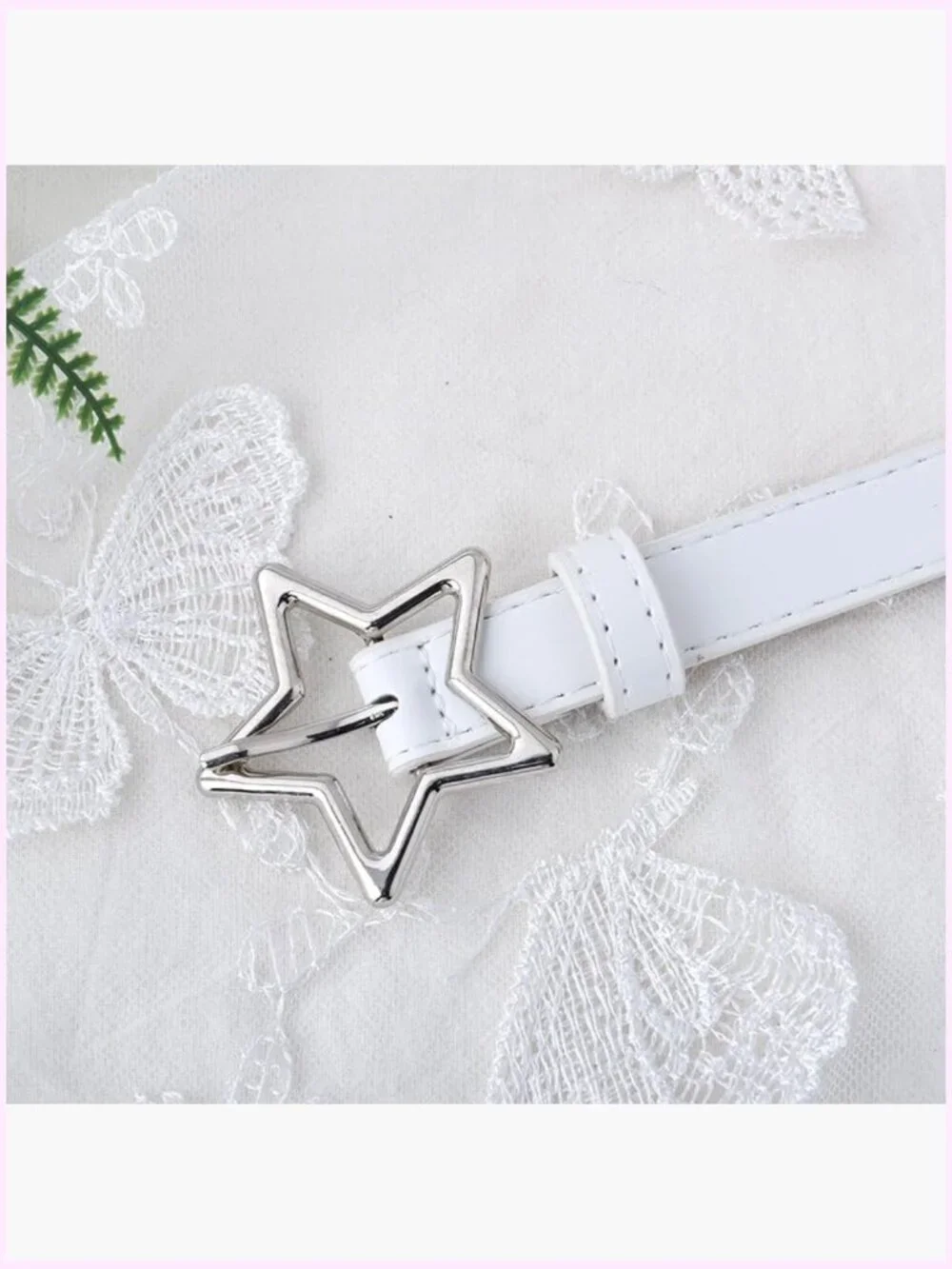 Adjustable Faux Leather Star Waist Belt for Jeans Dress Punk Rock